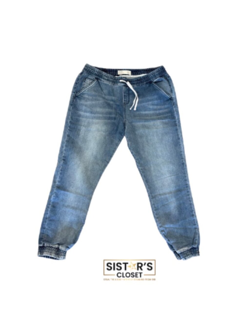 Cotton On Denim Jogger Jeans Women's Size 10 Elastic Waist